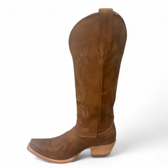 Freebird Woodland Tan Leather Cowboy Boots Size 8 - Picture 2 of 12